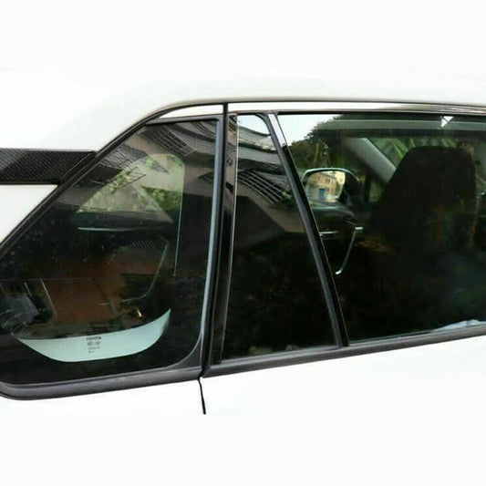 10pcs Glossy Black Pillar Posts Door Window Trim for TOYOTA RAV4 (2019–2023)