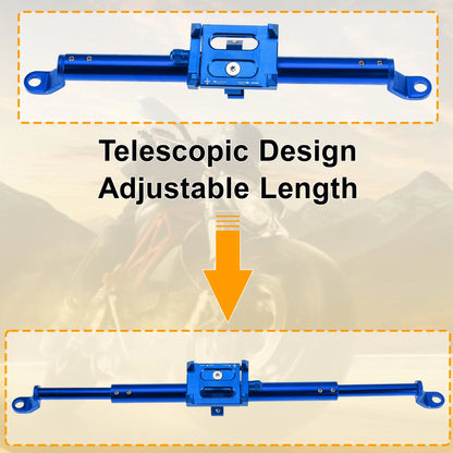Balance Handle Bar Extender Bracket 1 Set Blue for Motorcycle
