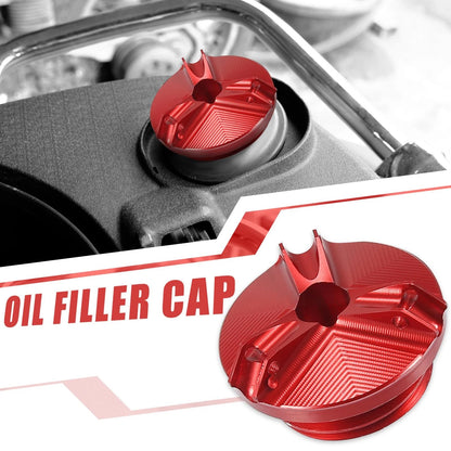 Oil Filler Cap Plug Cover Red for Yamaha YZF-R6S YZF-R6 YZF-R3