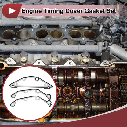 Engine Timing Cover Gasket Set for BMW 545i 4.4L 4.8L (2005-2010)
