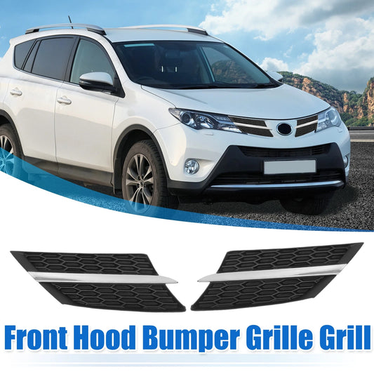 1 Pair Front Hood Bumper Grille Grill for Toyota RAV4 (2013–2015)