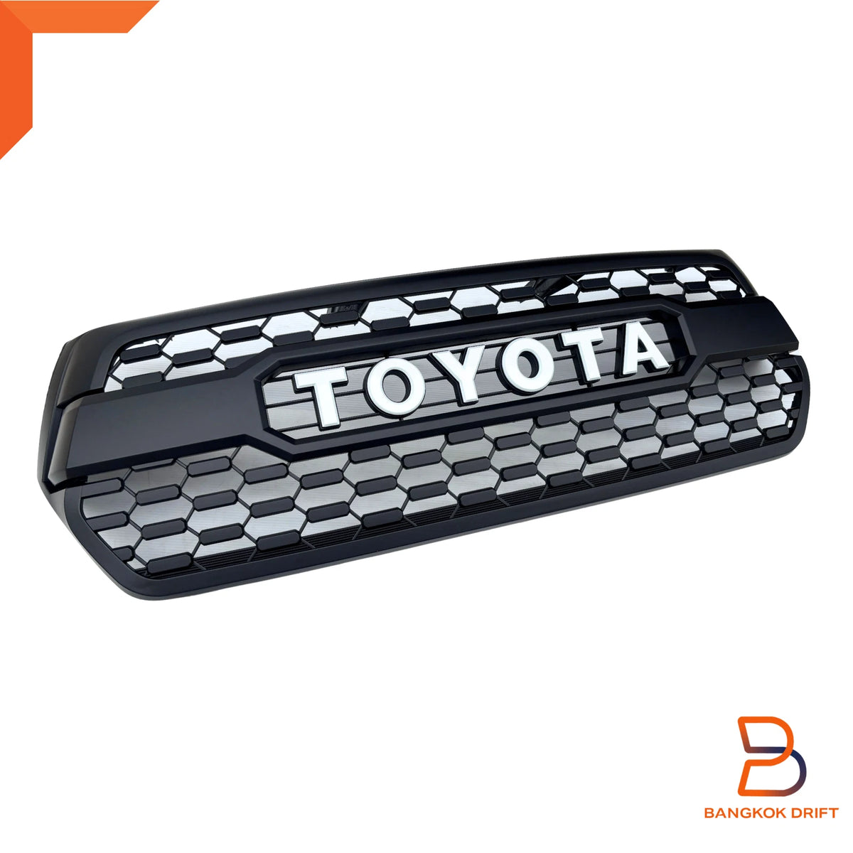 Tundra Style Front Grille White Letter for Toyota Hilux Ute SR5 (2018-2020)