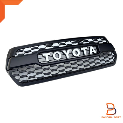 Tundra Style Front Grille White Letter for Toyota Hilux Ute SR5 (2018-2020)