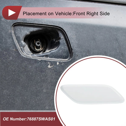 Front Right Washer Nozzle Cover for Honda CR-V MK3 Facelift (2009-2011) White