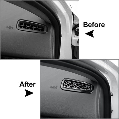 Dashboard L&R Air Outlet Vent Cover for Honda Civic 11th 2022-Up Glossy Black