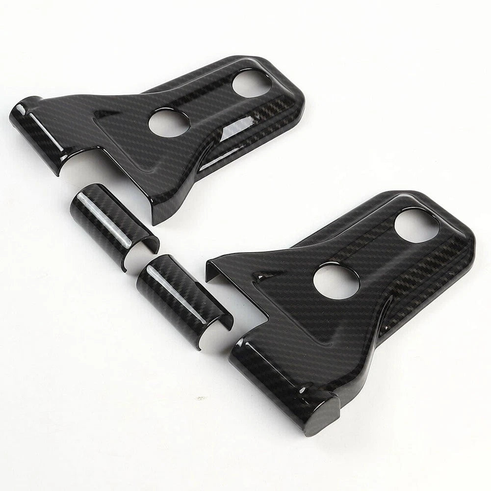Door Hinge Cover Carbon Fiber Style for Jeep Wrangler JL JT (2018-2020)