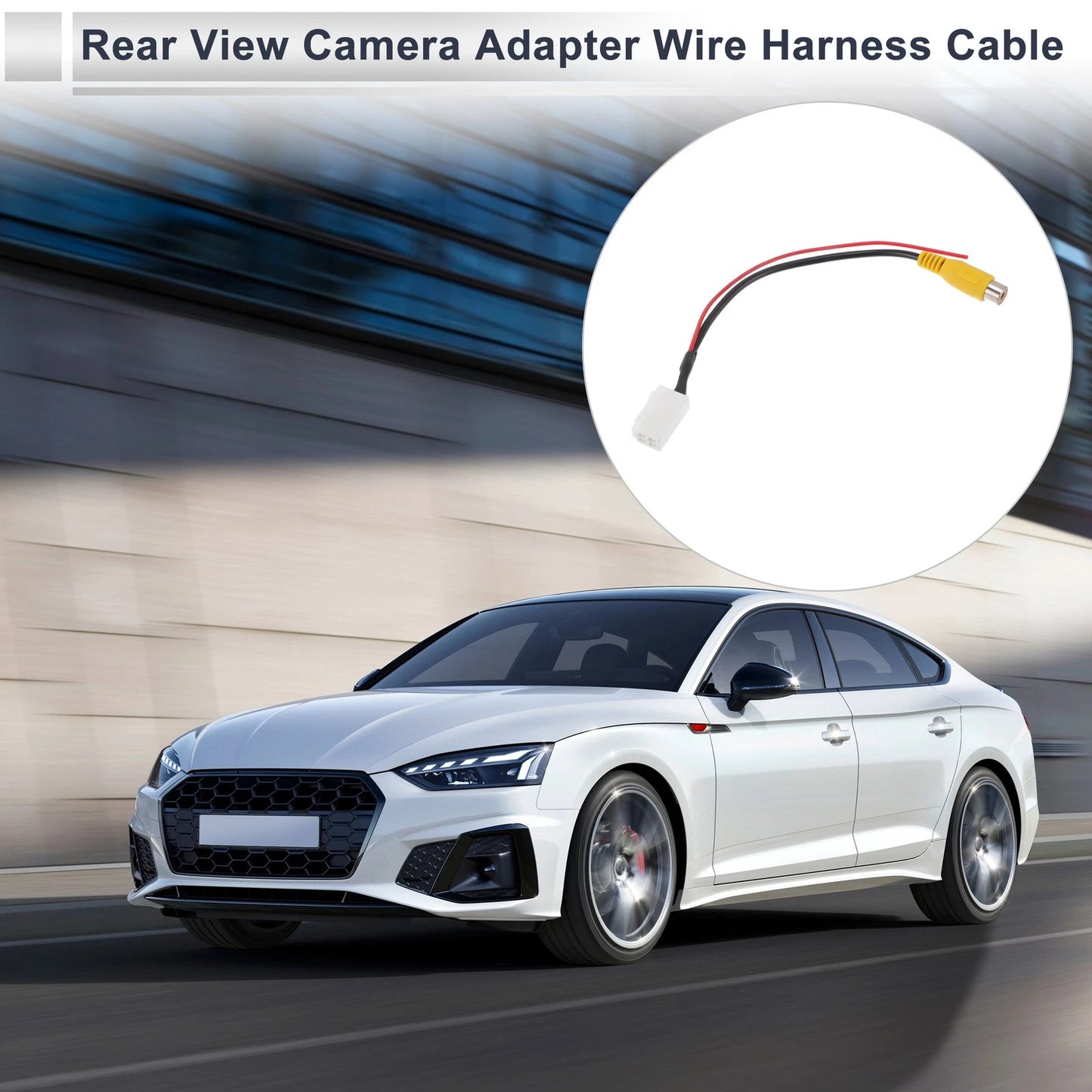 Rear View Camera Adapter Wire Harness Cable / 1 Pcs for Toyota RCA