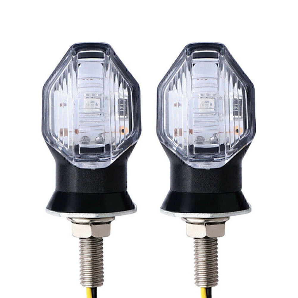 LED Turn Signal Lights for Motorcycle Universal Amber Indicator Lamp
