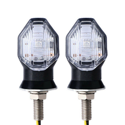 LED Turn Signal Lights for Motorcycle Universal Amber Indicator Lamp