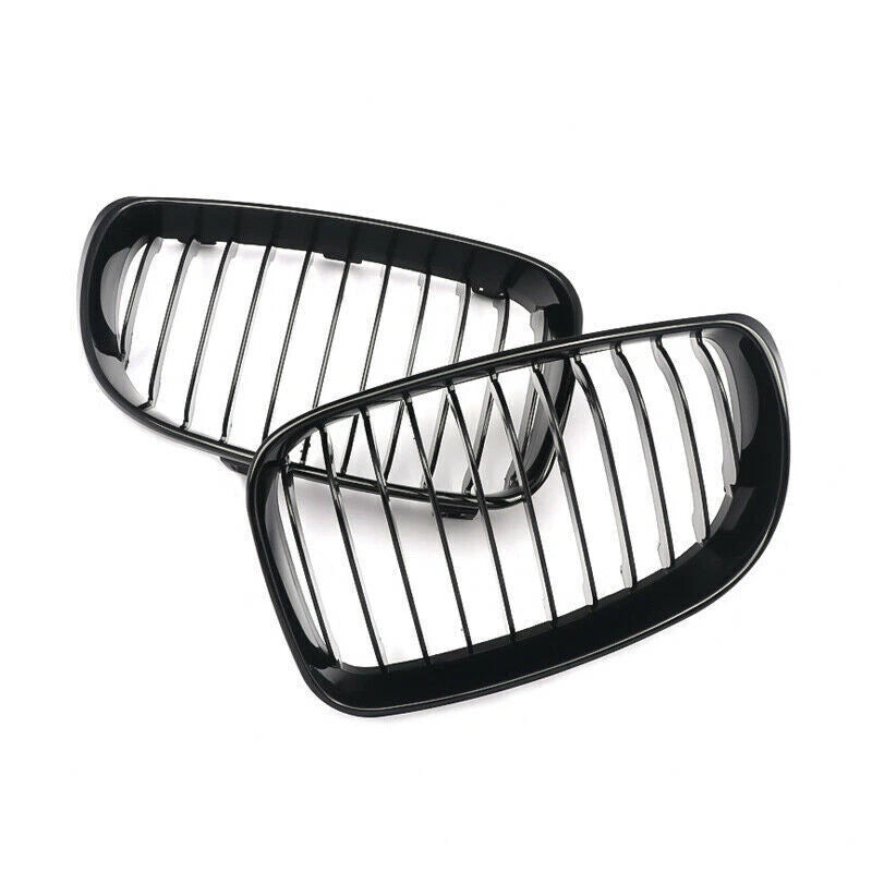 2 x Front Kidney Grilles for BMW E81 E82 E87 E88 120i 125i 128i 135i (2007-2013)