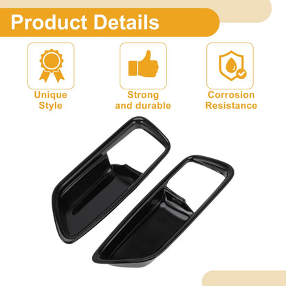 Gloss Black Interior Door Handle Bowl Cover Trim for Toyota Corolla (2019-2025)