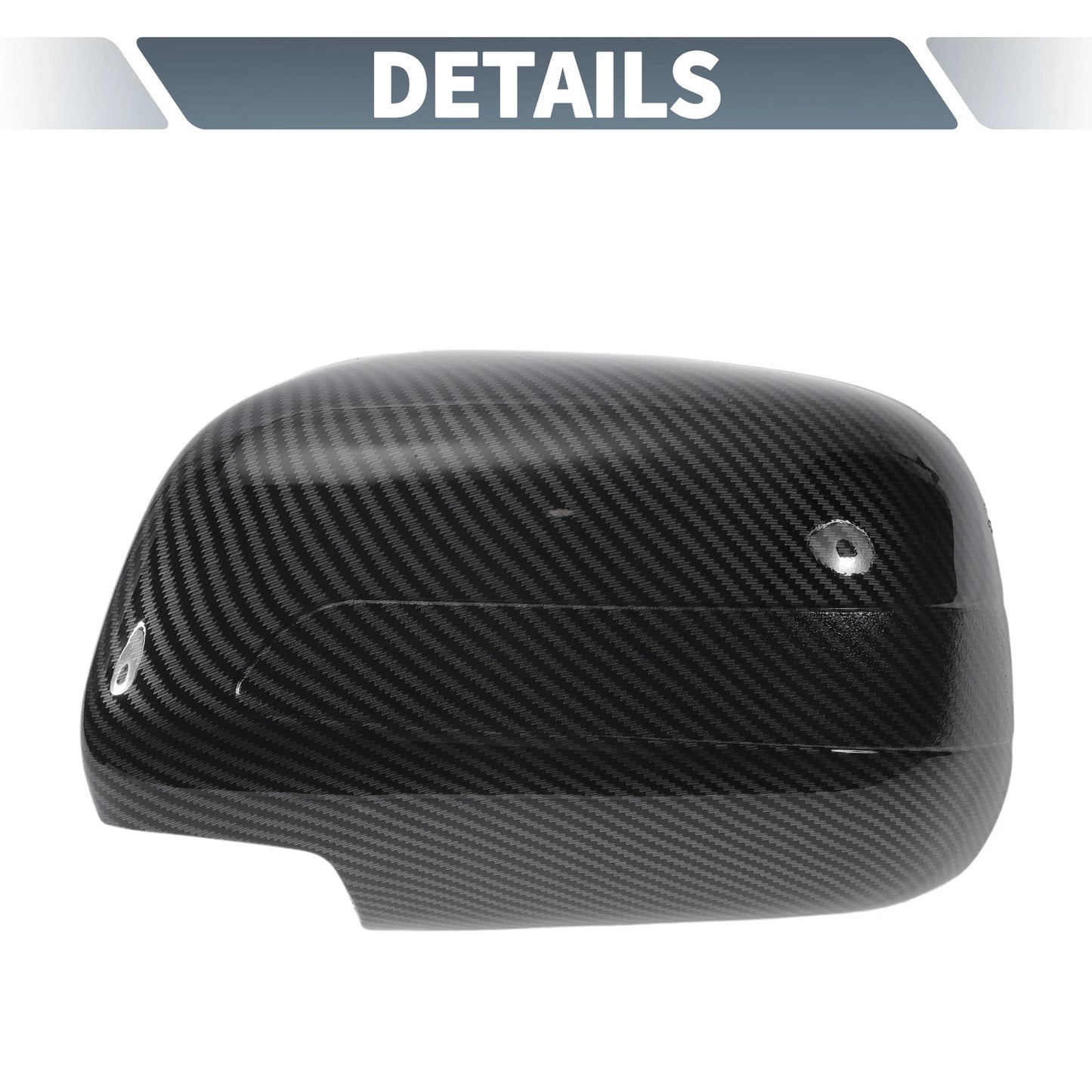Rearview Mirror Cover Overlay Black Carbon Fiber for Lexus RX350 RX330 (2004-2006)