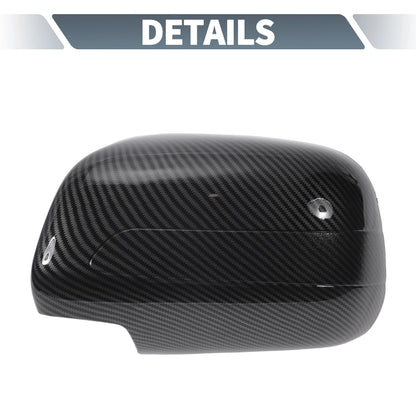 Rearview Mirror Cover Overlay Black Carbon Fiber for Lexus RX350 RX330 (2004-2006)