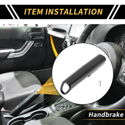 Parking Handbrake Cover Trim for Jeep Wrangler JK JKU (2011-2017) Black