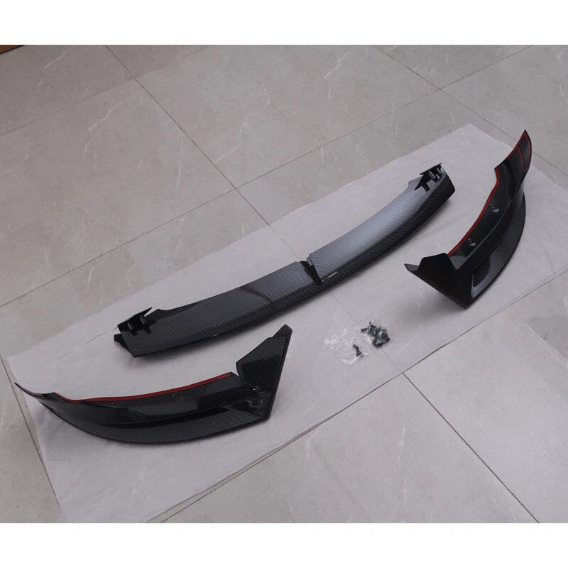 Carbon Black Front Bumper Lip Splitter for Tesla Model 3 (2017-2023)