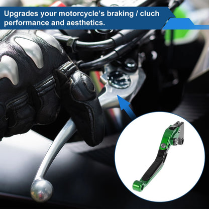 Adjustable Brake Clutch Levers  for Honda CBR600RR (2007-2016) Green Black