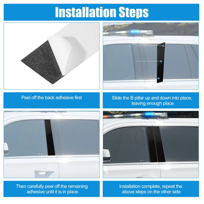 6Pcs Windshield B Pillar Trim Garnish for Nissan Titan Crew Cab (2004-2023)