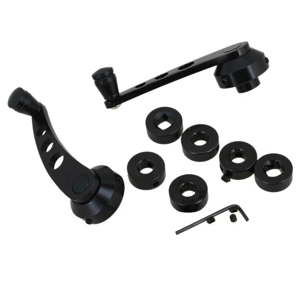Manual Window Winder Crank Handles for Car SUV -  Black