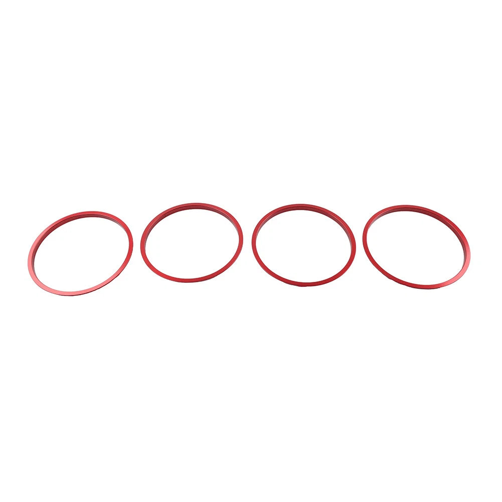 Red AC Outer Vent Trim Covers for Toyota Tacoma (2016-2022)