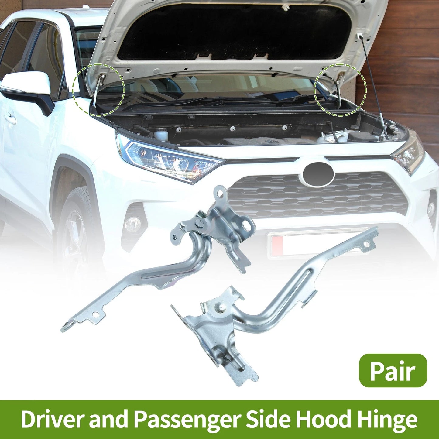 Hood Hinges 1 x for Toyota Venza (2009–2017)