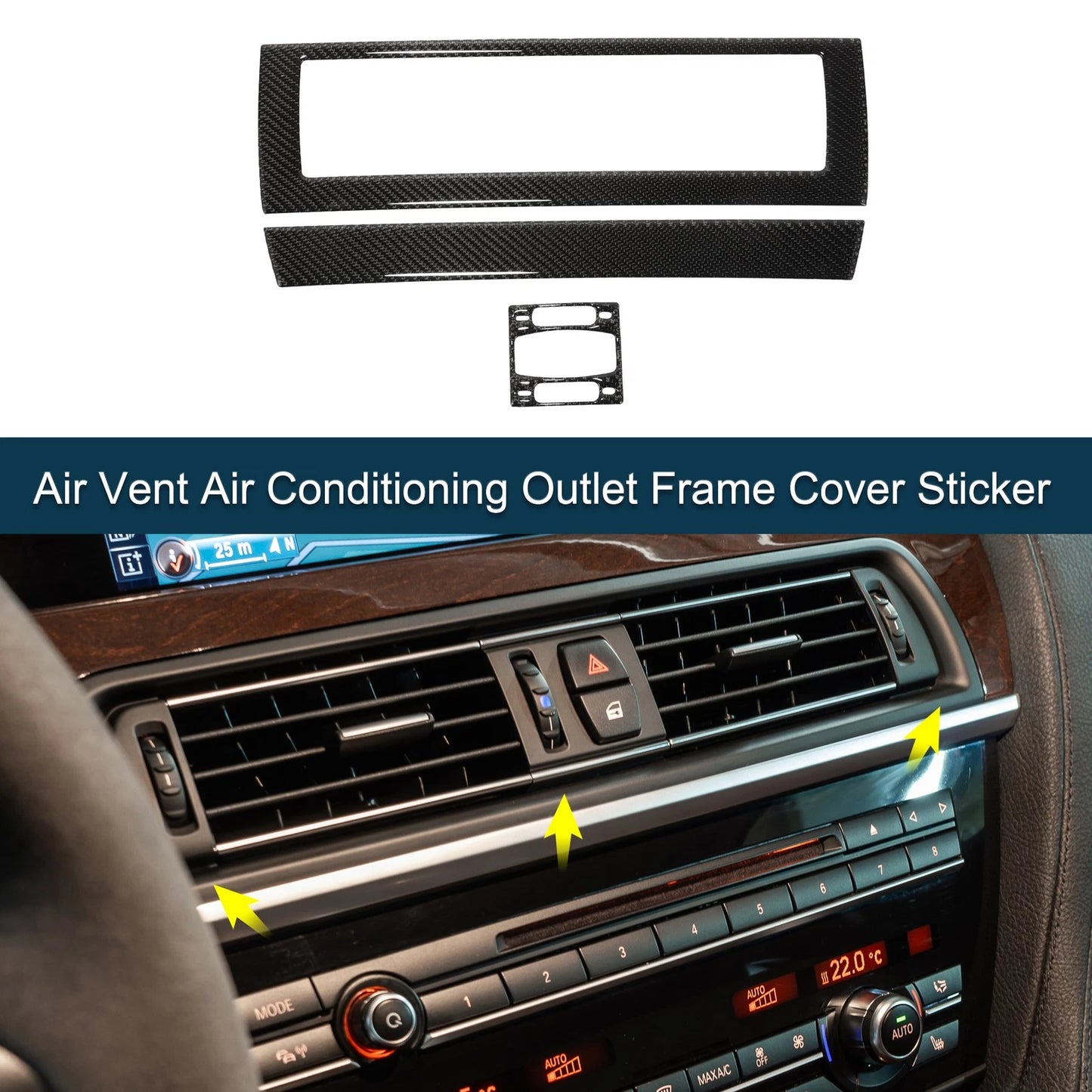 Air Vent Air Conditioning Outlet Cover for BMW 6 Series E63 E64 (2004-2010)