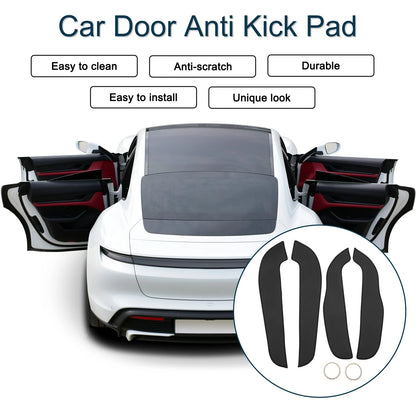 Car Door Anti Kick Pad Sticker Protector for Ford Edge (2015) - Black Set