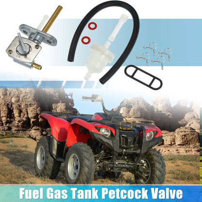 Set ATV Fuel Gas Tank Petcock Valve with Lever Screw for Yamaha TTR90 TTR125