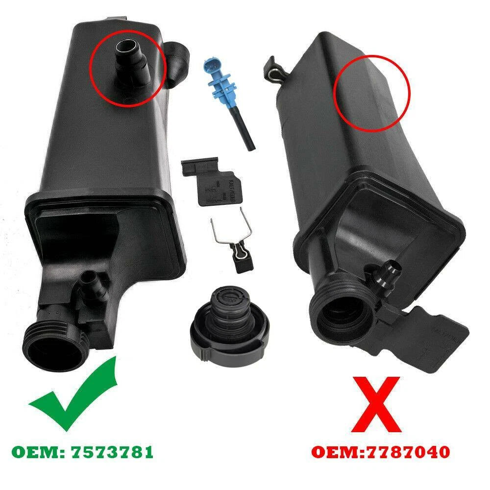 Radiator Coolant Overflow Expansion Tank with Sensor for BMW E46 (1998–2006)