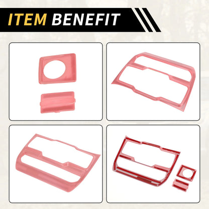 Dashboard Control Panel Cover for Jeep Wrangler JL (2018-2023) Pink