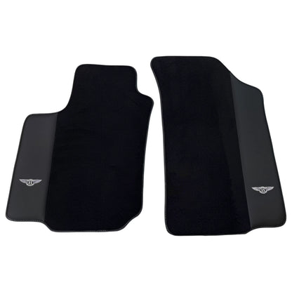 AutoWin Black Floor Mats for Bentley Arnage Green Label (2000-2009)