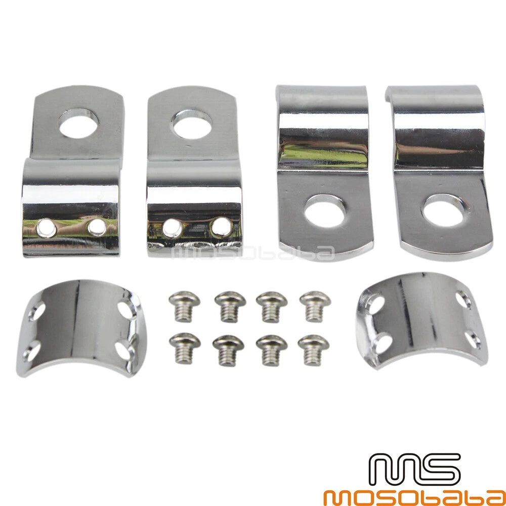 1-1/2" Crash Bar Mounts Clamps for Harley, Honda, Yamaha, BMW