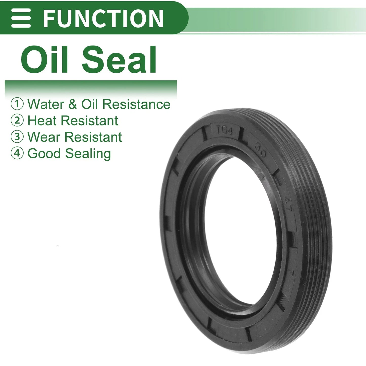 Oil Seal 30x47x7mm 5 Pcs Lip Seal Ring Rotary Shaft Seal NBR Rubber for TG4