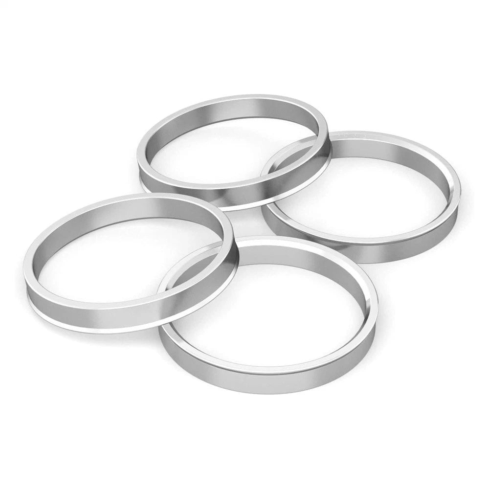 4 x 72.6mm to 56.1mm Aluminium Alloy Hub Centric Rings for Car Wheel Spacer