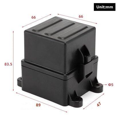 12V 3-Way Fuse Relay Box w/ 4-Pin 40A Relays & Fuses for Car Truck