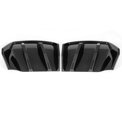 2 x Big Fin Rear Bumper Diffuser Lip Kit for Corvette C7 Z06 (2014-2019) Carbon Black
