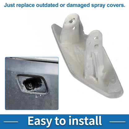 Front Right Washer Nozzle Cover for BMW 428i (2014-2016) Silver Tone