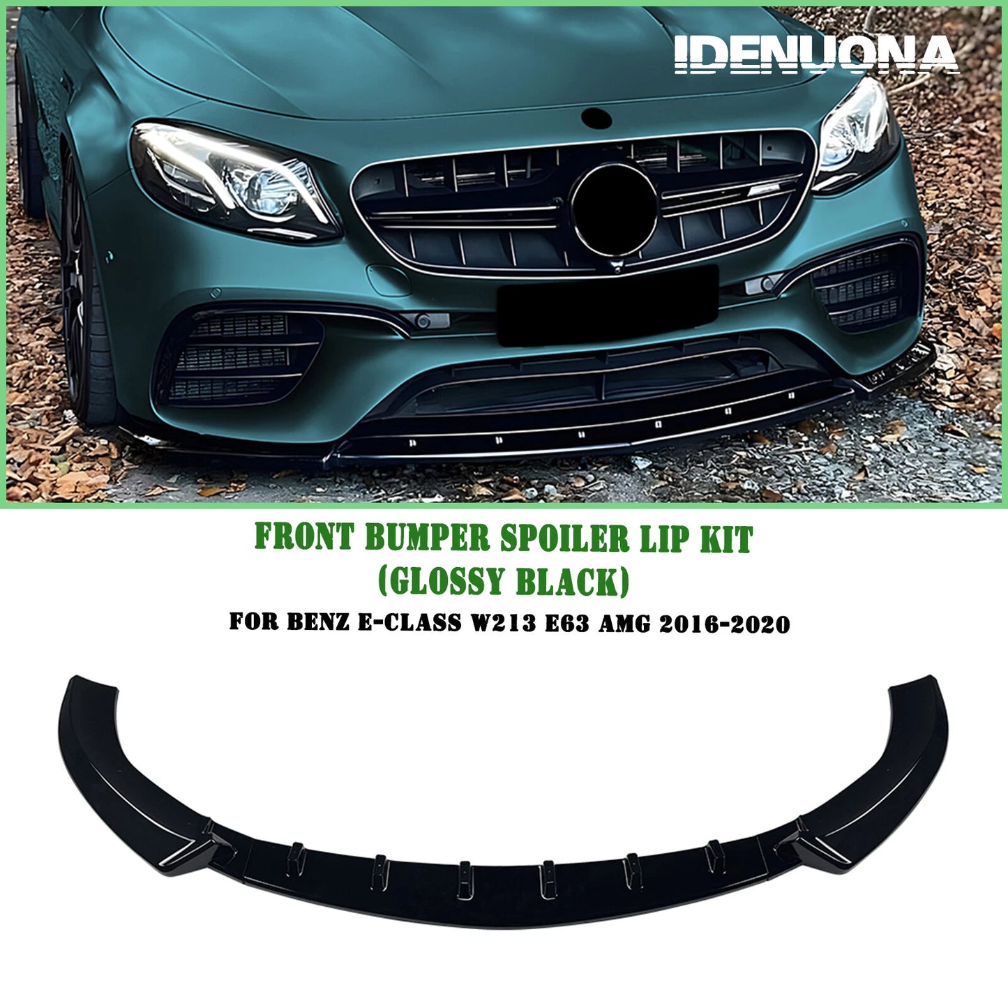Front Spoiler Lip Splitter for Benz E Class W213 E63 AMG (2016-2020)