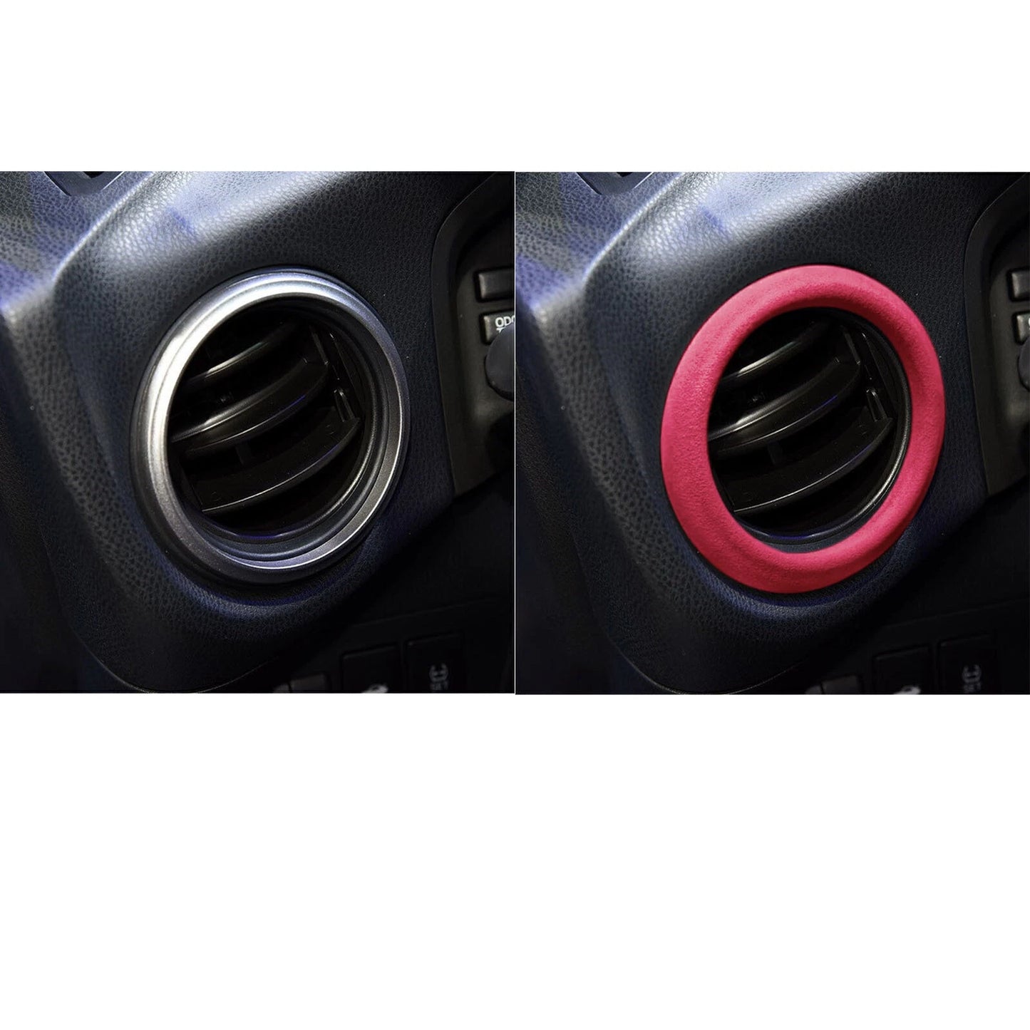 1pc Pink Leather Air Outlet Cover for Subaru BRZ, Toyota GT86 (2012-2020)