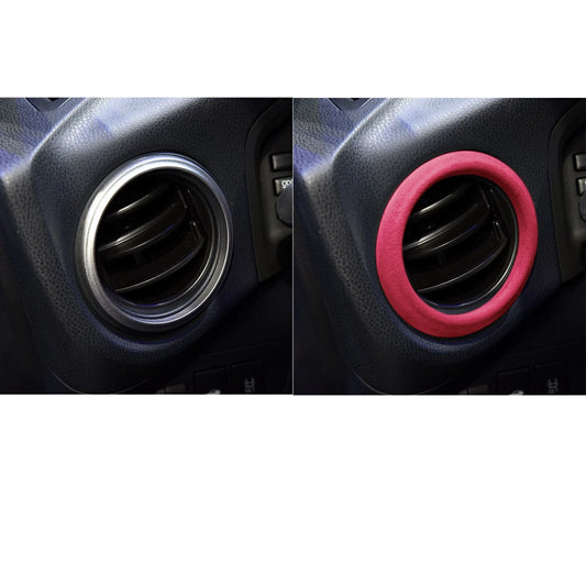 1pc Pink Leather Air Outlet Cover for Subaru BRZ, Toyota GT86 (2012-2020)