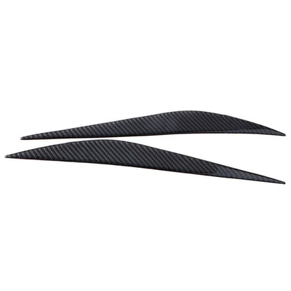 2 x Carbon Fiber Headlight Eyebrow Eyelid Covers for BMW 3 Series (2013-2017)