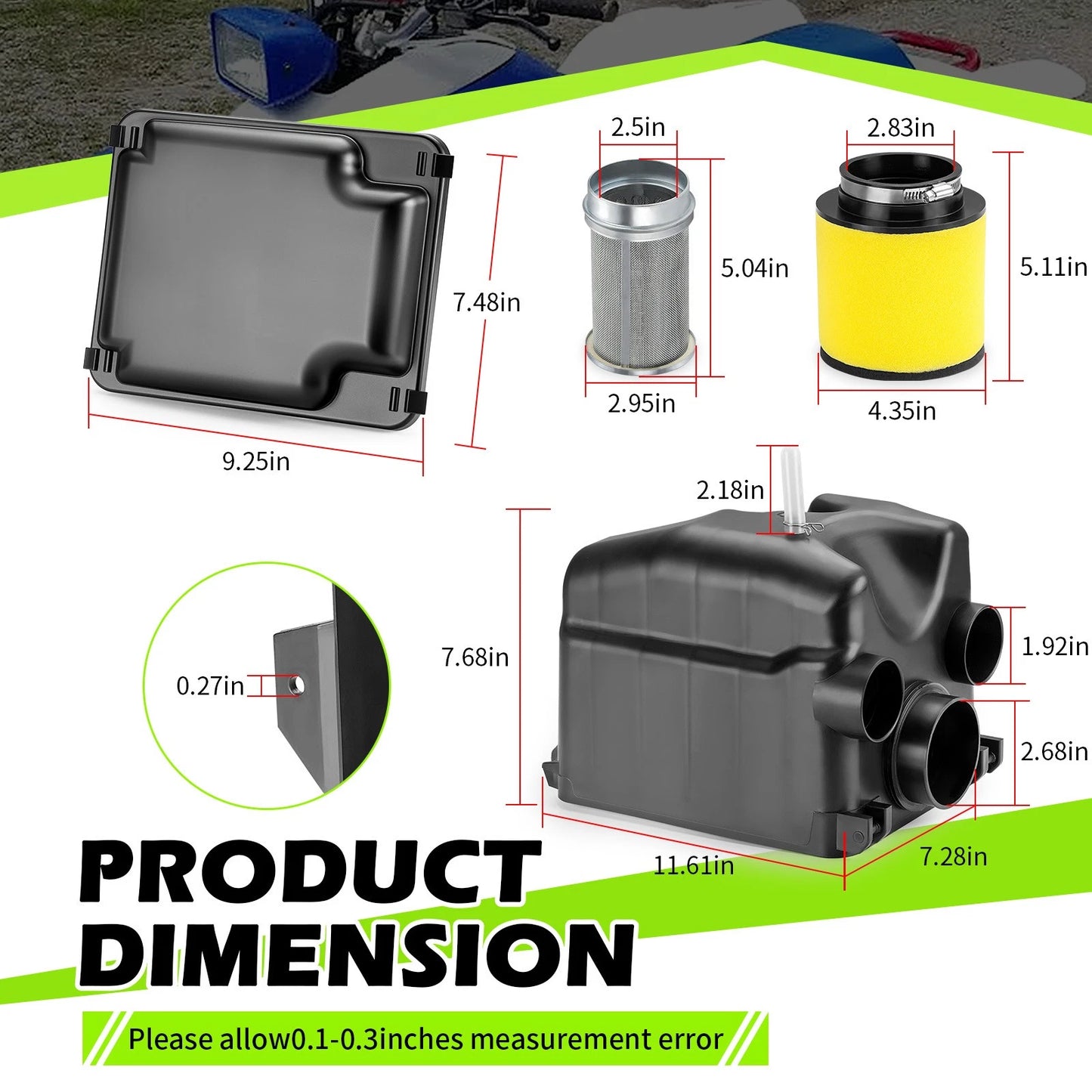 Air Filter Box Housing Kit for Honda FourTrax 250 TRX250X 1987-1992