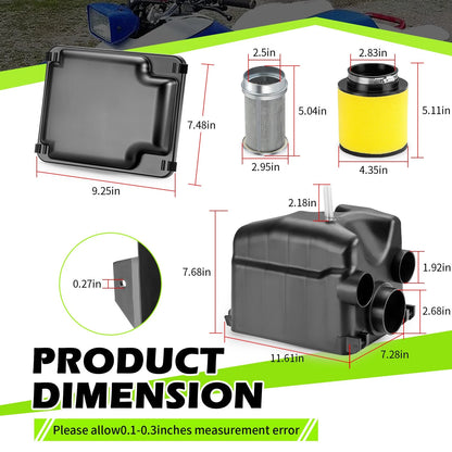 Air Filter Box Housing Kit for Honda FourTrax 250 TRX250X 1987-1992