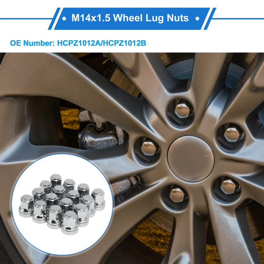 16 Pcs M14x1.5 Wheel Lug Nuts for Ford F-250 Super Duty (2017-2023)