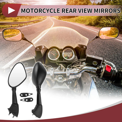 Motorcycle Rear View Mirrors for BMW S 1000RR 2010-2018 - Black Aluminum