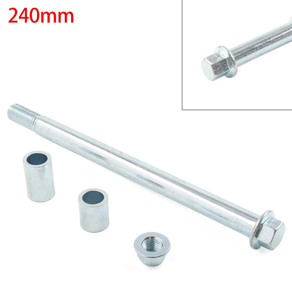 M15x 240mm + 2 Spacers Front Rear Axle for 125cc 140cc Quad Dirt Bike