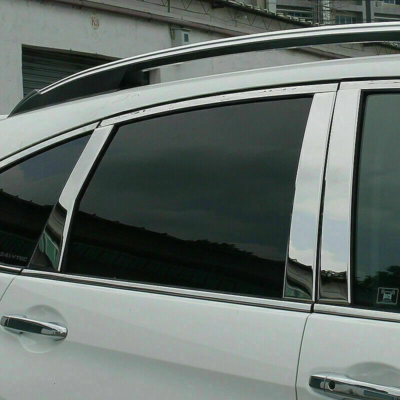 6x Chrome Pillar Post Stainless Steel Trim Door Cover for Honda CR-V (2012-16)