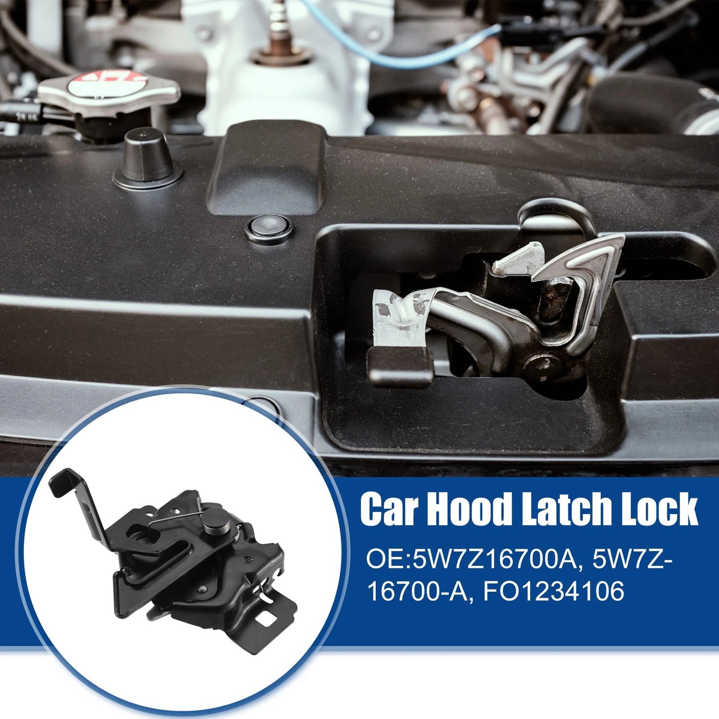 Hood Latch Lock Assembly for Ford Crown Victoria (1998-2011)