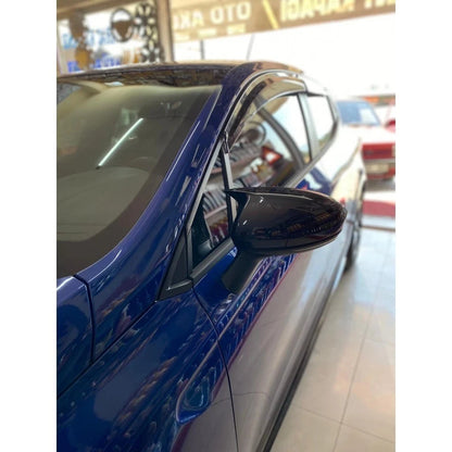 2 Piece Gloss Black Side View Mirror Covers for Renault Clio Mk5 (2019-2023)