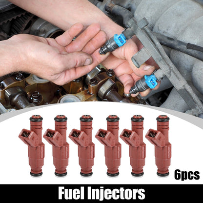 6 x Fuel Injectors for Ford Explorer (1997-1998) - High Performance Red