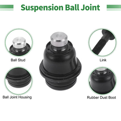 4 Pcs Front Suspension Kit Tie Rod Ends Ball Joints for Jeep Compass (2007-2023)